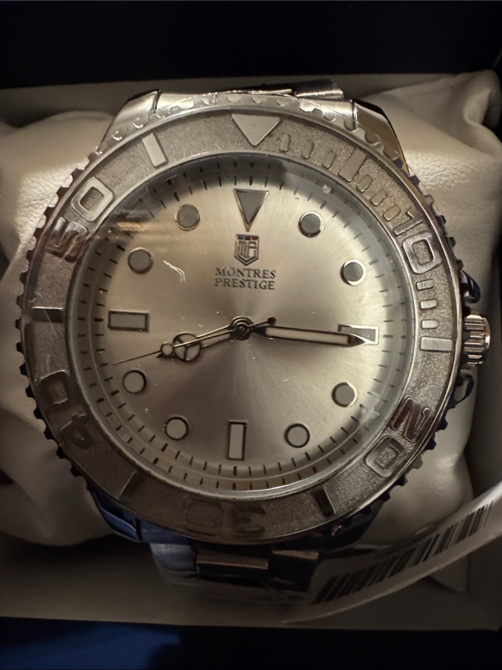 Montres Prestige X Invicta MPW-0266 Men’s 43mm Silver Steel Quartz Watch